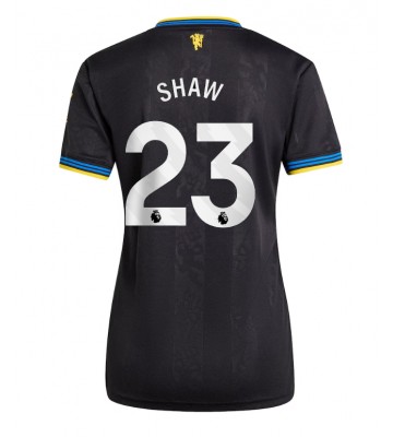 Manchester United Luke Shaw #23 Tredjetrøje Dame 2025-26 Kortærmet